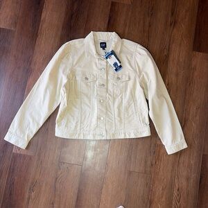 GAP Women's Beige Jean Jacket Brand New